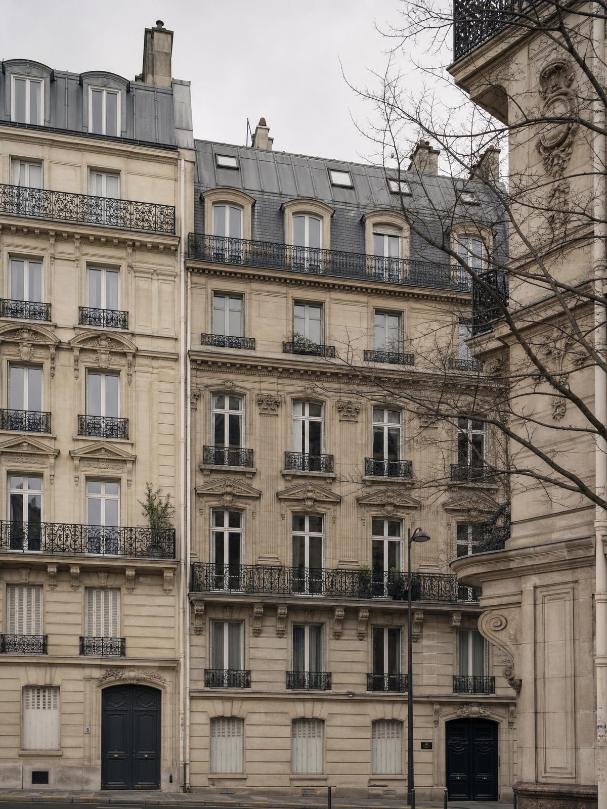 Façades haussmanniennes à Paris, Île-de-France